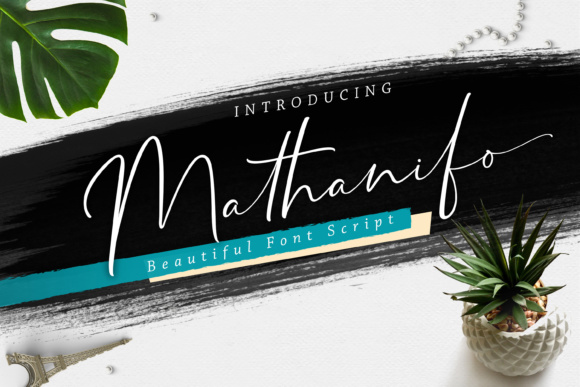 Mathanifo Script Font Poster 1