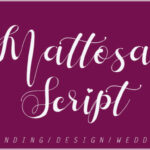 Mattosa Script Font Poster 1