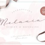 Melania Script Font Poster 1