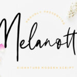 Melanott Font Poster 1