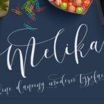 Melika Script Font Poster 1