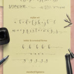 Melika Script Font Poster 2