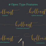 Melika Script Font Poster 3