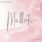 Mellati Script Font Poster 1