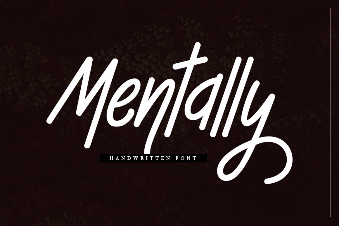 Mentally Font Poster 1