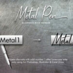 Metal Pen Script Font Poster 5