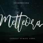 Metteora Script Font Poster 1