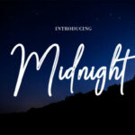 Midnight Font Poster 1