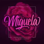 Miguela Script Font Poster 1