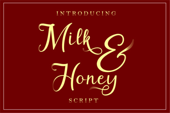 Milk & Honey Font
