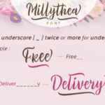 Millythea Font Poster 2