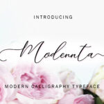 Modennta Script Font Poster 1