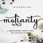 Molianty Script Font Poster 1