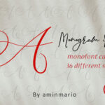 Monogram a | Monofont Caps a Font Poster 1