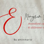 Monogram E | Monofont Caps E Font Poster 1