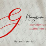 Monogram G | Monofont Caps G Font Poster 5