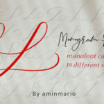 Monogram L | Monofont Caps L Font Poster 1