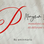 Monogram P | Monofont Caps P Font Poster 5