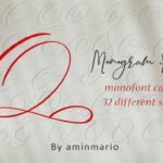 Monogram Q | Monofont Caps Q Font Poster 1