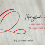 Monogram Q | Monofont Caps Q Font Poster 5