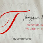 Monogram T | Monofont Caps T Font Poster 1