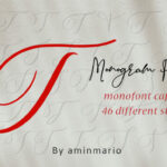 Monogram T | Monofont Caps T Font Poster 5