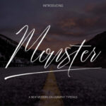 Monster Script Font Poster 1