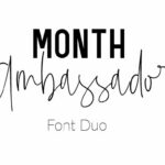 Mont Ambassador Duo Font Poster 1