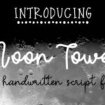 Moon Tower Font Poster 1