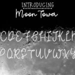 Moon Tower Font Poster 2