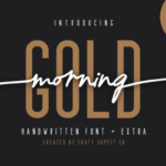 Morning Gold Font Poster 1