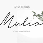 Mulia Font Poster 1