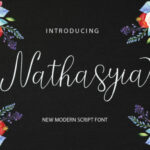 Nathasyia Script Font Poster 1