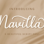 Navilla Font Poster 1