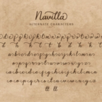 Navilla Font Poster 7