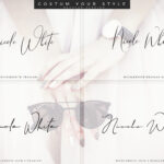 Nicole White Font Poster 2