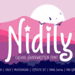 Nidily Font Poster 1