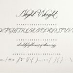 Night Weight Script Font Poster 7