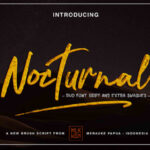 Nocturnal Script Font Poster 1