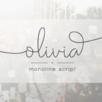 Olivia Script Font Poster 1