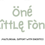 One Little Font Poster 10
