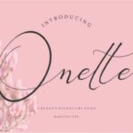 Onette Font Poster 1