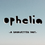 Ophelia Font Poster 1