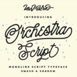 Orchestra Script Font Poster 2