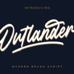 Outlander Brush Script Font Poster 1