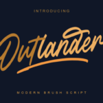 Outlander Brush Script Font Poster 11