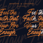 Outlander Brush Script Font Poster 3