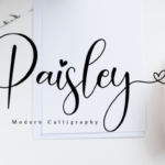 Paisley Script Font Poster 1