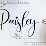 Paisley Script Font Poster 10