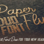 Paperfly Font Poster 4